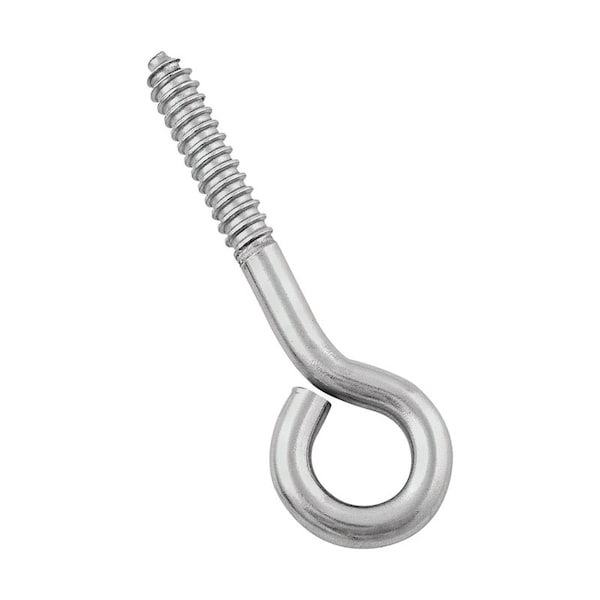 National Hardware National Hardware 4.5 in. L Silver Stainless Steel Lag Screw Eye 1 pk N220-806 - main